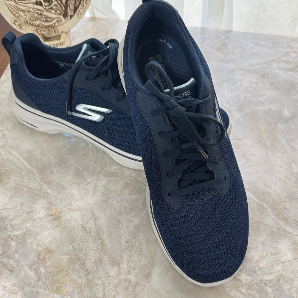 Skechers Dark Blue Mesh Sneakers